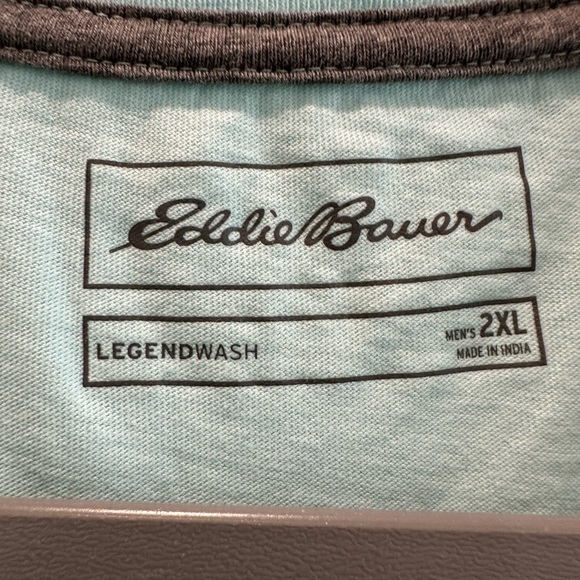 NEW Eddie Bauer Tee - mint green - men’s 2X - Picture 2 of 4